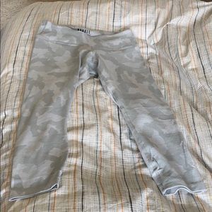 Nobull crop leggings in white camo.